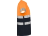 Футболка со светоотражающими полосами Delta, мужская (navy/неоновый оранжевый) XL (Изображение 4)