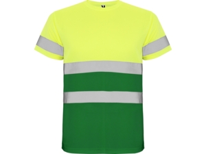 Футболка со светоотражающими полосами Delta, мужская (зеленый/неоновый желтый) 4XL