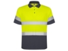 Рубашка поло со светоотражающими полосами Polaris, мужская (темно-серый/неоновый желтый) XL (Изображение 1)