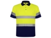 Рубашка поло со светоотражающими полосами Polaris, мужская (navy/неоновый желтый) S (Изображение 1)