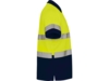 Рубашка поло со светоотражающими полосами Polaris, мужская (navy/неоновый желтый) M (Изображение 4)