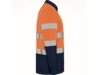 Рубашка поло со светоотражающими полосами Polaris с длинным рукавом, мужская (navy/неоновый оранжевый) XL (Изображение 4)