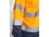 Рубашка поло со светоотражающими полосами Polaris с длинным рукавом, мужская (navy/неоновый оранжевый) XL (Изображение 7)