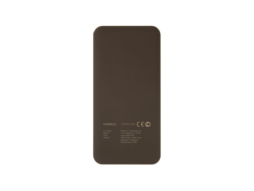 Внешний аккумулятор NEO Bright, 10000 mAh (коричневый/песочный)  (Изображение 4)