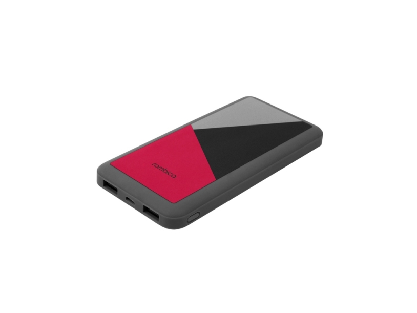 Внешний аккумулятор NEO Bright, 10000 mAh (серый/черный/красный)  (Изображение 2)