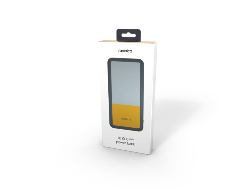 Внешний аккумулятор NEO Bright, 10000 mAh (серый/желтый)  (Изображение 5)