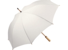 Бамбуковый зонт-трость Okobrella (натуральный/белый) 