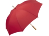 Бамбуковый зонт-трость Okobrella (красный)  (Изображение 1)