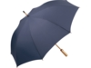 Бамбуковый зонт-трость Okobrella (темно-синий)  (Изображение 1)