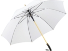 Зонт-трость Alugolf (белый/золотистый) 