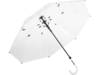 Зонт-трость Pure с прозрачным куполом (прозрачный/белый)  (Изображение 1)