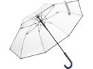 Зонт-трость Pure с прозрачным куполом (прозрачный/navy) 