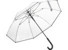 Зонт-трость Pure с прозрачным куполом (прозрачный/черный) 