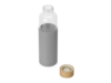 Стеклянная бутылка для воды в силиконовом чехле Refine (прозрачный/серый)  (Изображение 3)