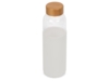 Стеклянная бутылка для воды в силиконовом чехле Refine (прозрачный/белый)  (Изображение 1)