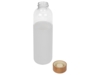 Стеклянная бутылка для воды в силиконовом чехле Refine (прозрачный/белый)  (Изображение 2)