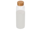 Стеклянная бутылка для воды в силиконовом чехле Refine (прозрачный/белый) 