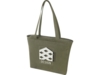 Эко-сумка Weekender, 500 г/м2 (зеленый)  (Изображение 6)