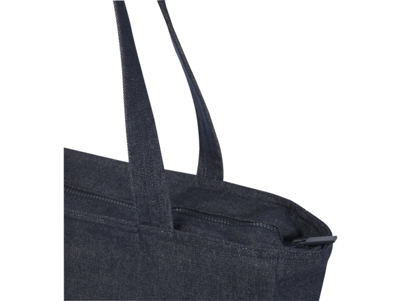 Эко-сумка Weekender, 500 г/м2 (джинсовый)  (Изображение 4)
