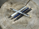 Ручка шариковая из переработанного алюминия Cyrus (navy) синие чернила