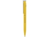 Ручка пластиковая шариковая Unix из переработанной пластмассы (желтый) черные чернила (Изображение 3)