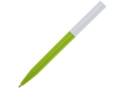 Ручка пластиковая шариковая Unix из переработанной пластмассы (зеленое яблоко) черные чернила