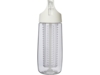 Спортивная бутылка HydroFruit из переработанной пластмассы, с инфузором, 700 мл - Белый (Изображение 2)