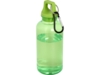 Бутылка для воды с карабином Oregon, 400 мл (зеленый)  (Изображение 1)