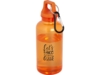 Бутылка для воды с карабином Oregon, 400 мл (оранжевый)  (Изображение 5)