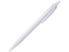 Ручка пластиковая шариковая STIX (белый) черные чернила (Изображение 1)