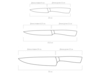 Набор из 3 кухонных ножей в универсальном блоке,  NADOBA, серия UNA (Изображение 3)
