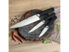 Набор из 3 кухонных ножей в универсальном блоке,  NADOBA, серия UNA (Изображение 9)