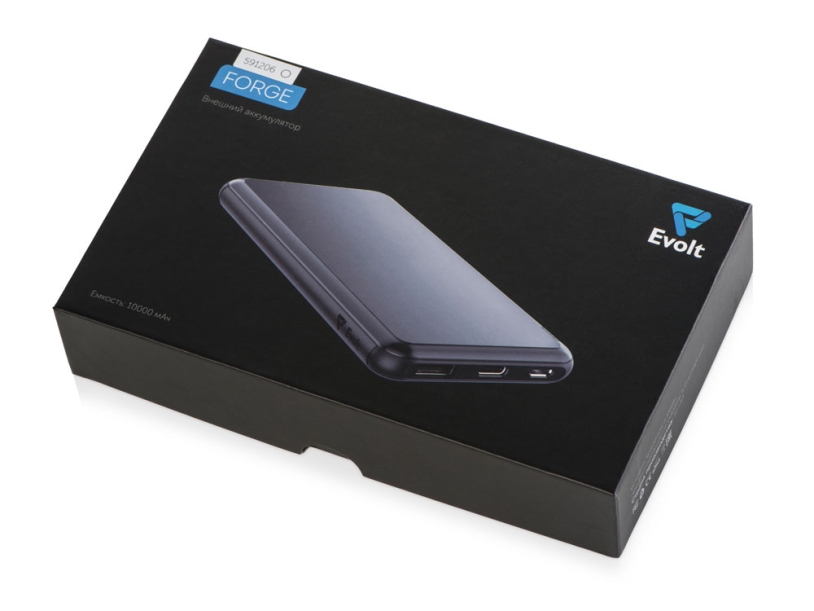 Внешний аккумулятор Forge, Evolt, металл, 10000mah (Изображение 8)