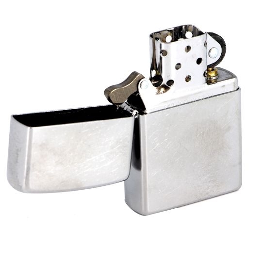 Зажигалка Zippo Armor Brushed, матовая серебристая (Изображение 4)