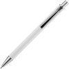 Ручка шариковая Lobby Soft Touch Chrome, белая (Изображение 4)