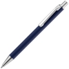 Ручка шариковая Lobby Soft Touch Chrome, синяя (Изображение 1)