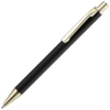 Ручка шариковая Lobby Soft Touch Gold, черная (Изображение 1)