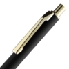 Ручка шариковая Lobby Soft Touch Gold, черная (Изображение 5)