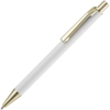 Ручка шариковая Lobby Soft Touch Gold, белая (Изображение 1)