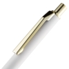Ручка шариковая Lobby Soft Touch Gold, белая (Изображение 5)