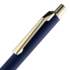Ручка шариковая Lobby Soft Touch Gold, синяя (Изображение 5)