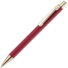 Ручка шариковая Lobby Soft Touch Gold, красная (Изображение 1)