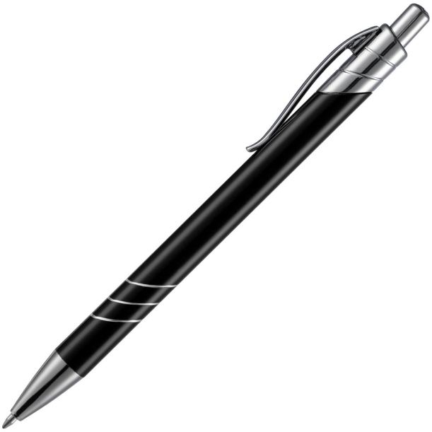 Ручка шариковая Underton Metallic, черная (Изображение 3)