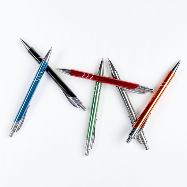 Ручка шариковая Underton Metallic, синяя (Изображение 6)