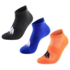 Набор из 3 пар спортивных носков Monterno Sport, серый, синий и оранжевый (Изображение 1)