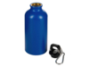 Бутылка Hip S с карабином, 400 мл, матовая (синий)  (Изображение 2)