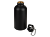 Бутылка Hip S с карабином, 400 мл, матовая (черный)  (Изображение 2)