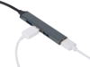 USB-хаб Link с коннектором 2-в-1 USB-C и USB-A, 2.0/3.0 (серый)  (Изображение 5)