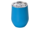 Вакуумная термокружка Sense, непротекаемая крышка, крафтовая упаковка (голубой) 