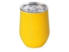 Вакуумная термокружка Sense, непротекаемая крышка, крафтовая упаковка (желтый)  (Изображение 1)
